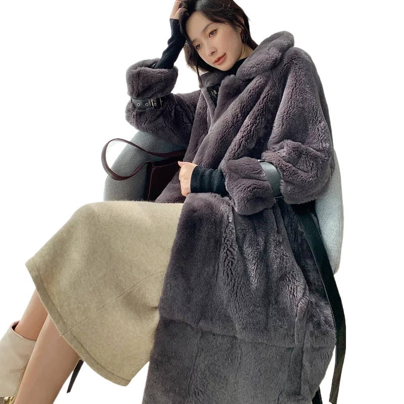 Quality Winter Clothing Jacket - Yüksek Kaliteli Gerçek Rex Tavşan Kürk