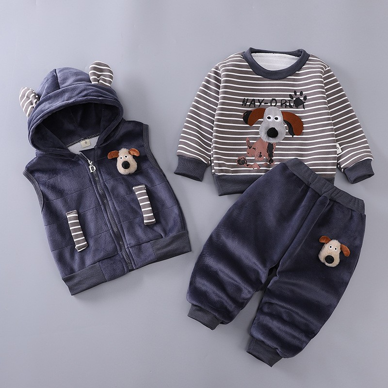 Winter Clothing 1 Year Old - Sonbahar Kış Bebek Erkek Giyim Seti