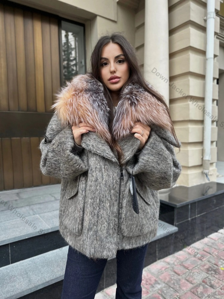 Puffer Jacket Women Down - Kadın Şişme Mont Gerçek Kürklü Mont