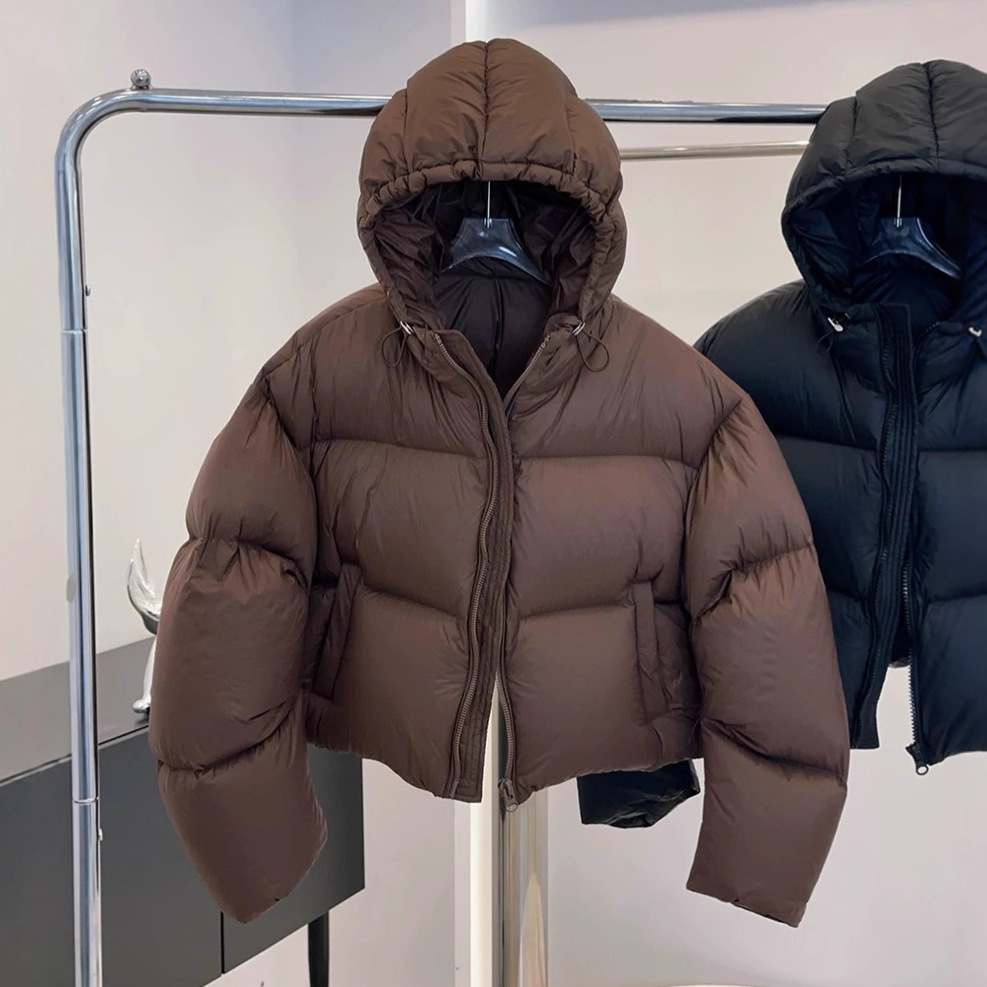 Puffer Jacket Women Down - 90% Beyaz Ördek Tüyü Şişme Kalınlaştırılmış